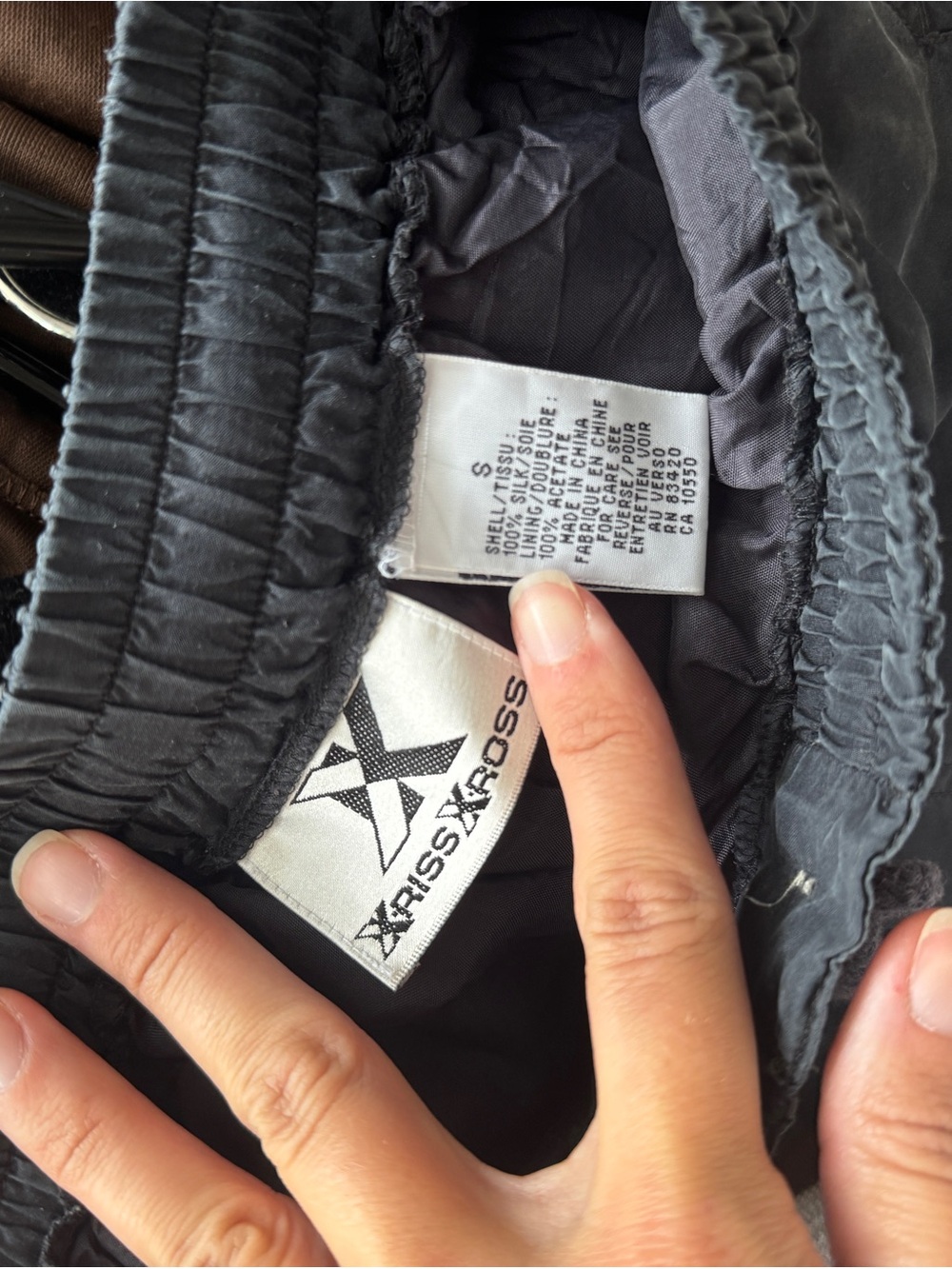 I00% silk Drawstring Track Joggers - Picture 7 of 7